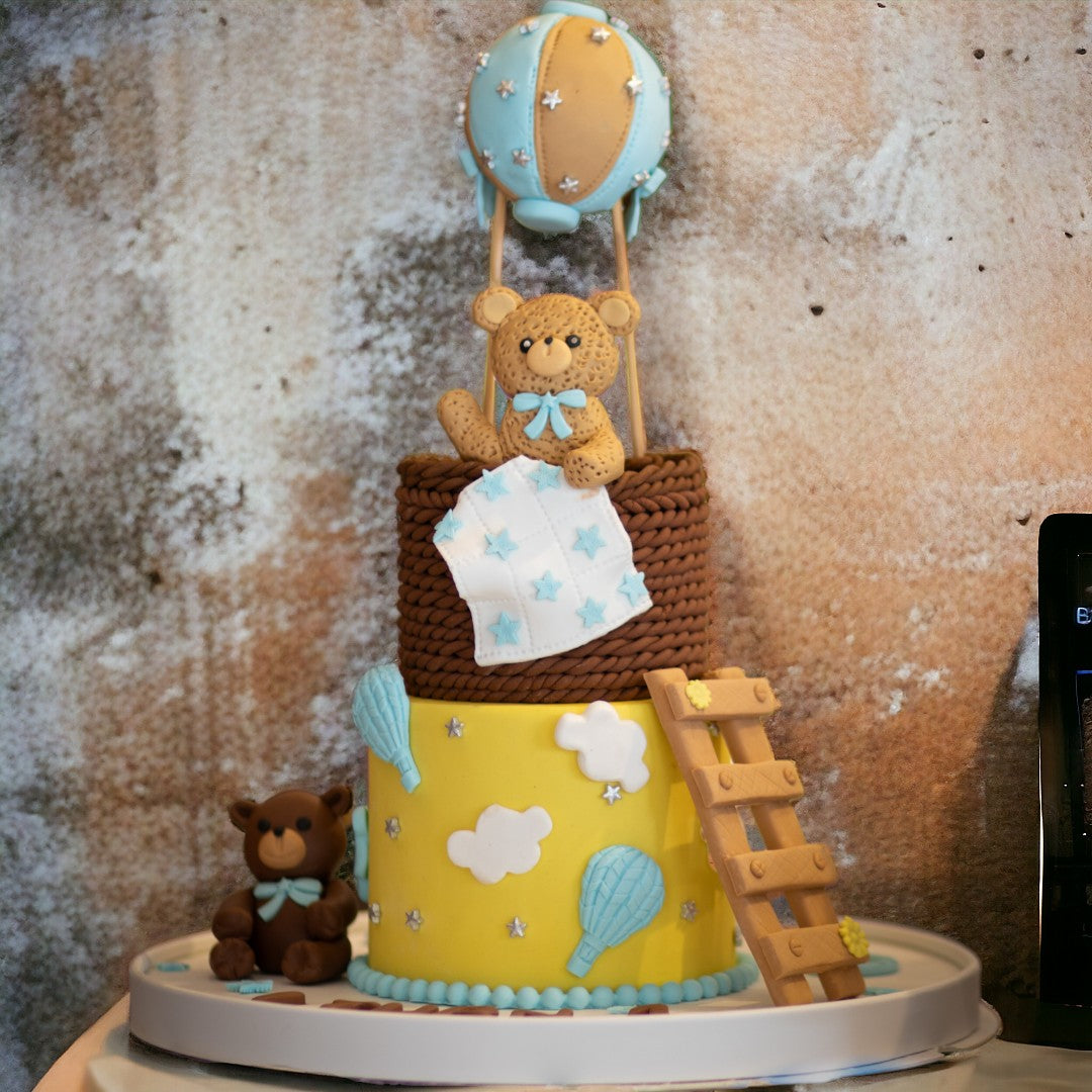 ZOROY Air balloon  Theme Celebration Fondant Customised Theme Cake