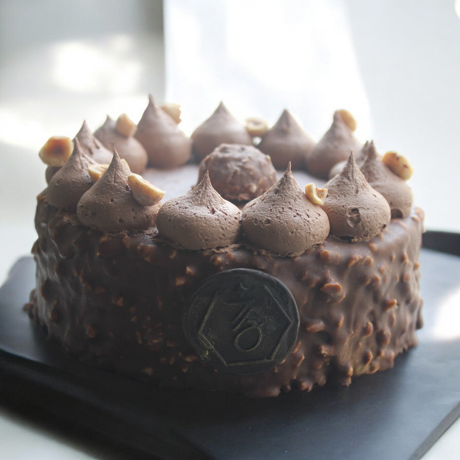 Eggless Ferro Rocher Hazelnut Cake β ZOROY