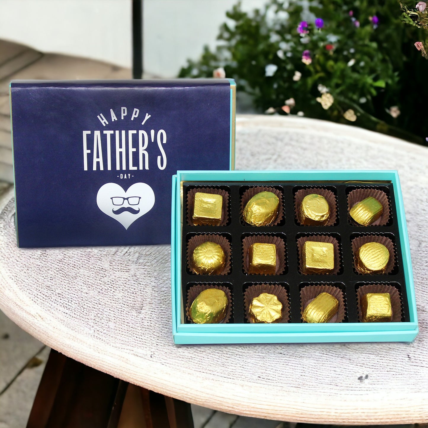 ZOROY Father's Day Assorted Chocolate Gift Box of 12 - 132 Gms