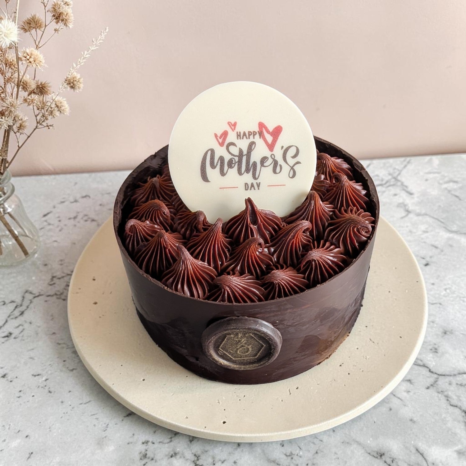 Mothers Day Guilt-Free Light Belgian Truffle Bento Cake (No Added Sugar, Sugarfree, Eggless) – 350g