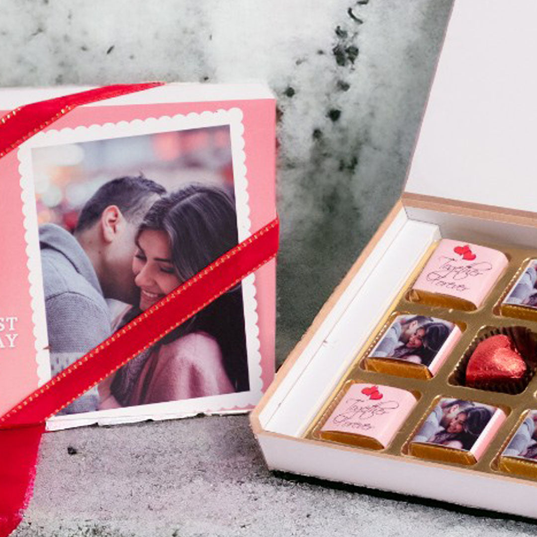 ZOROY 12 chocolates with photo and message