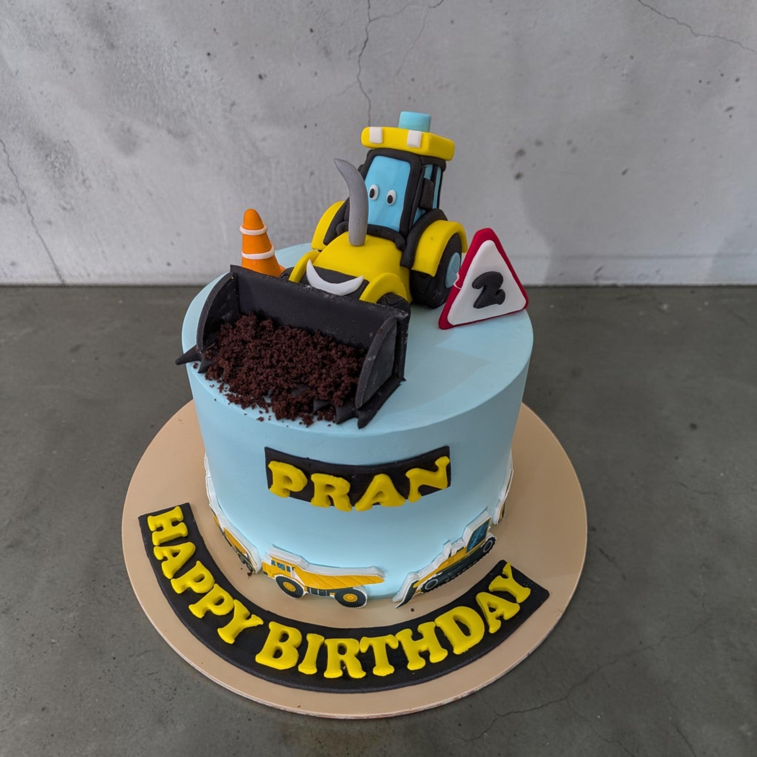 Construction theme Cake