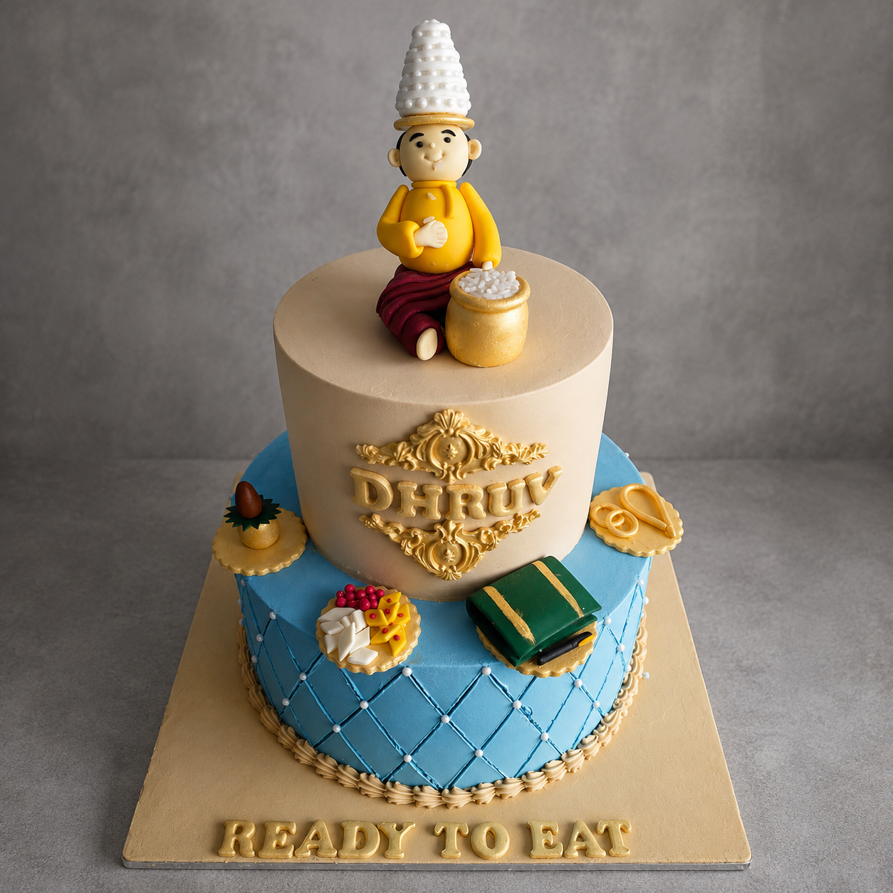 Annaprashan First Rice Ceremony Theme Cake