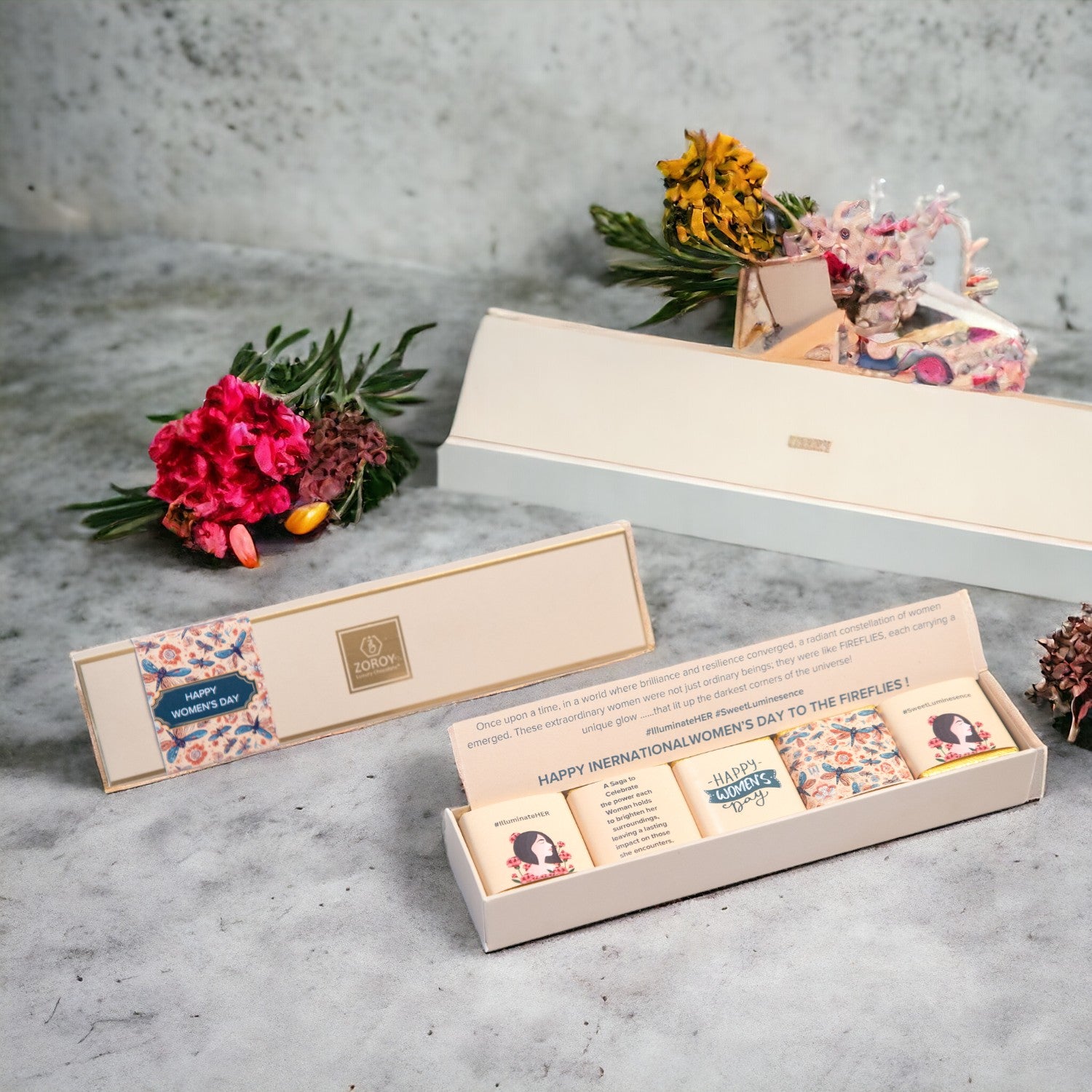 ZOROY Luxury Chocolate 5 almond cranberry delight| Gift for HER | Women's Day Gift for Mother Sister Friend Colleague  - 50 Gms