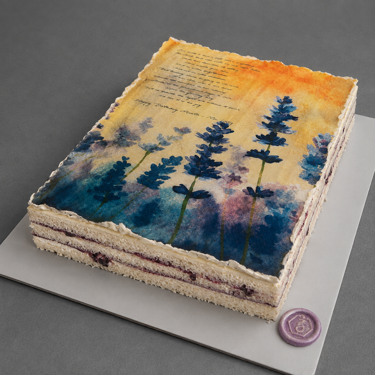 Personalised Edible Art Theme Cake