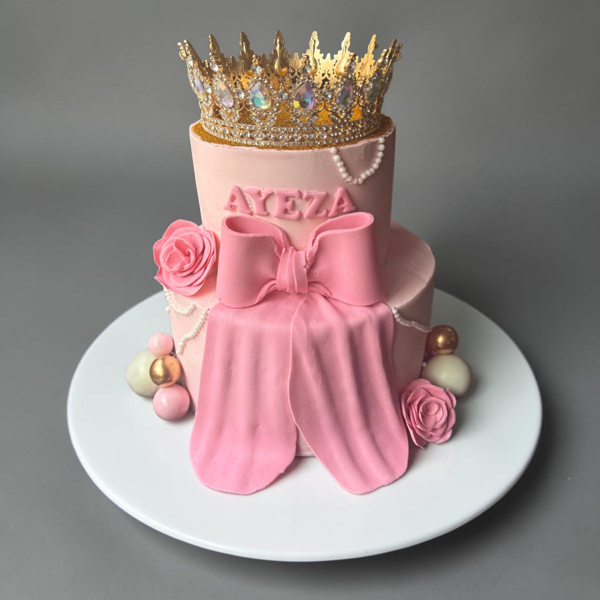 Princess Crown Birthday Theme Cakes