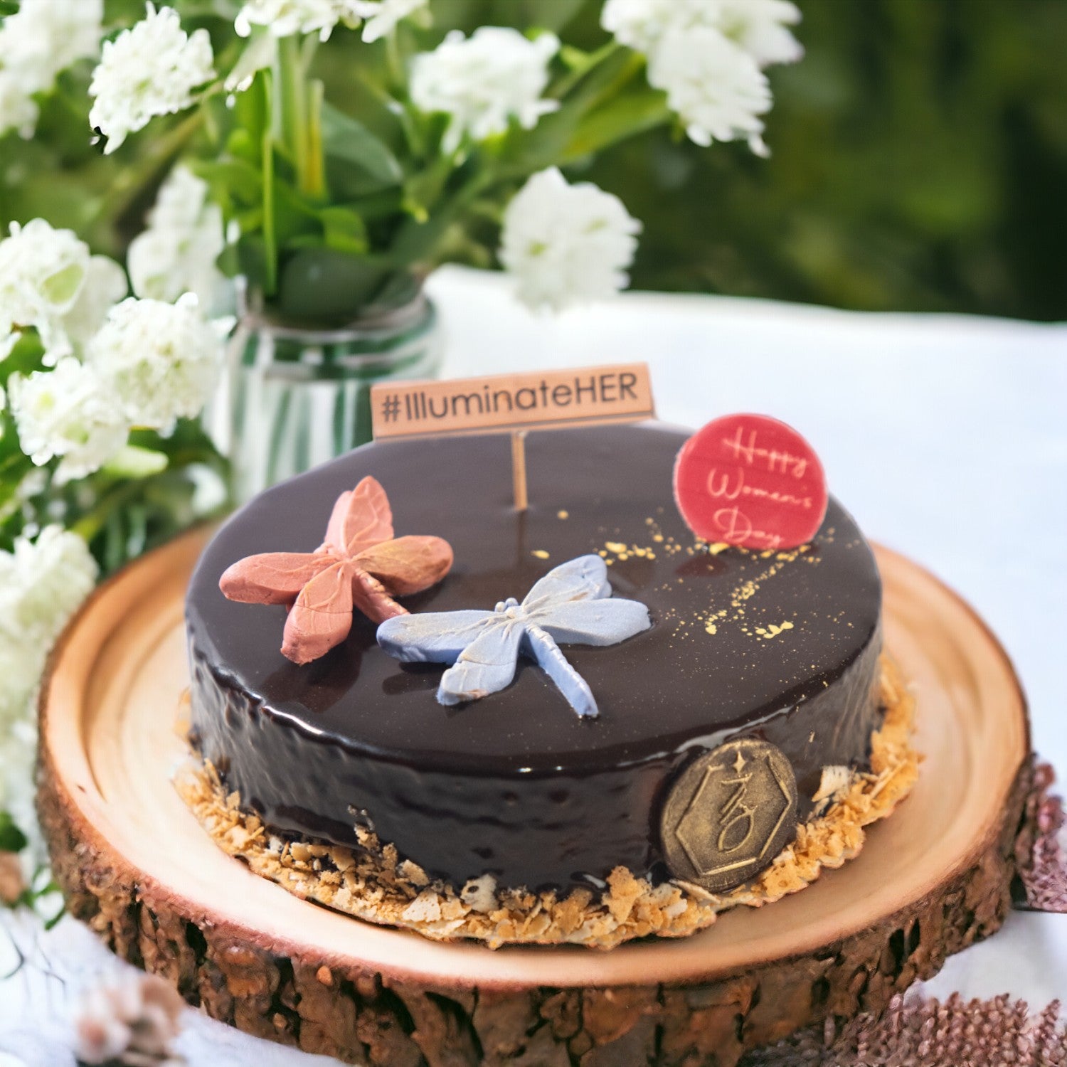 ZOROY Women's Day theme special Belgian chocolate truffle cake