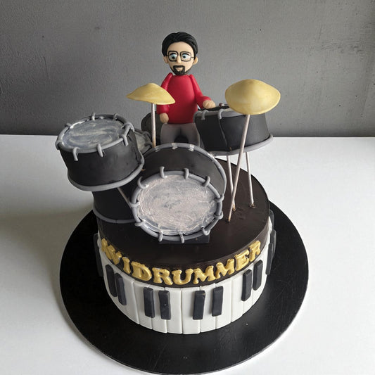 ZOROY Drummer Theme Cake