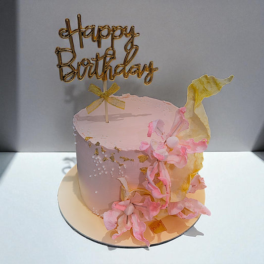 Abstarct floral cake