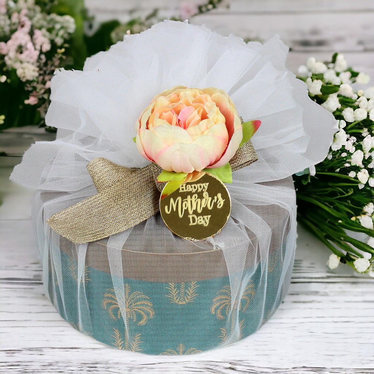 ZOROY Luxury Chocolate Palms Green Tea Gift Hamper For Mothers Day |  Belgian style chocolate | Dry fruits |  Handcrafted cookies | 100% Veg