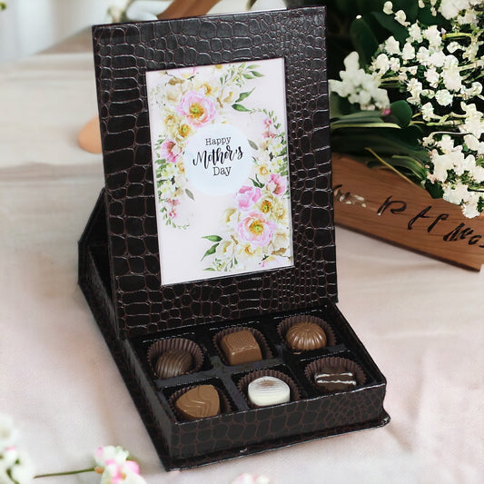 ZOROY Photo frame box of 12 assorted chocolates | Photo frame box| Keepsake box for mothers day