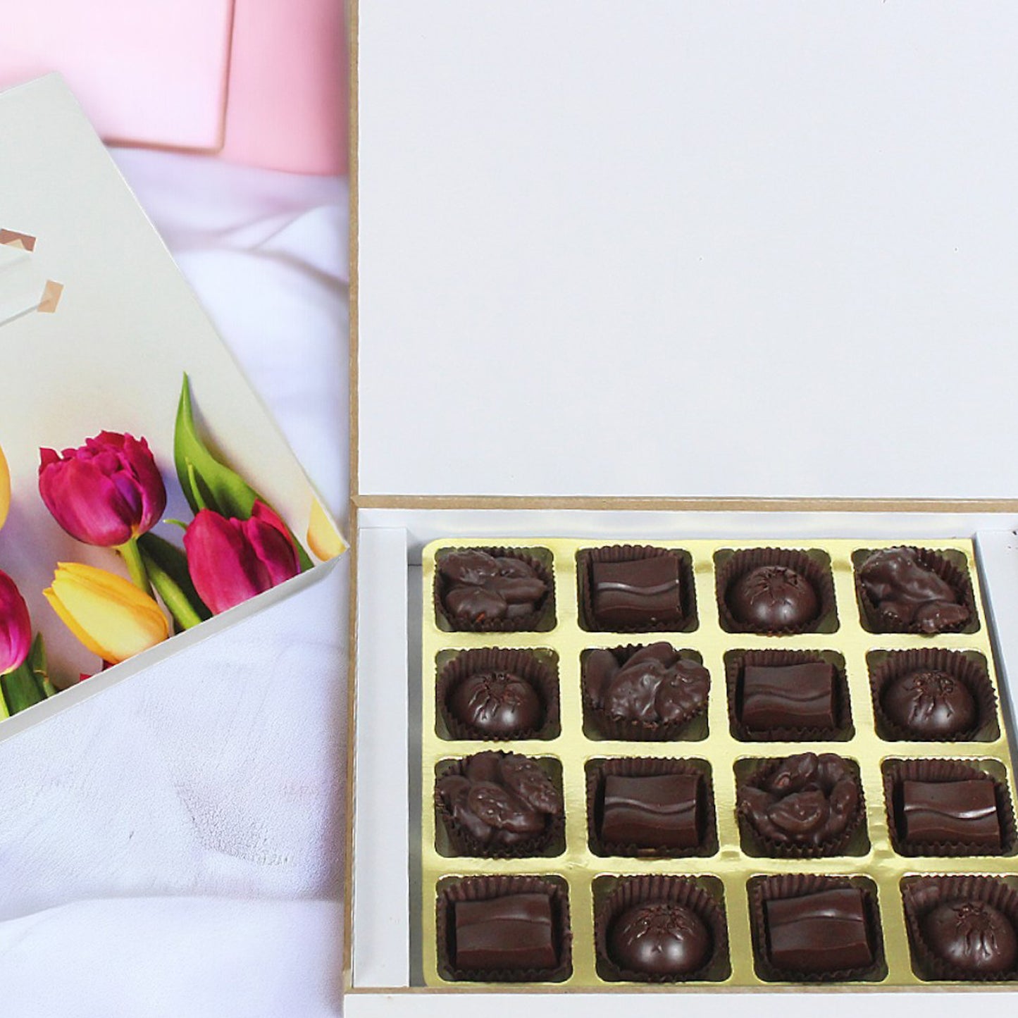 ZOROY Mothers Day special 59% Vegan Dark Sugarfree Chocolates | No added Sugar | No Maltitol | Monk Fruit Sweetened | 16nos