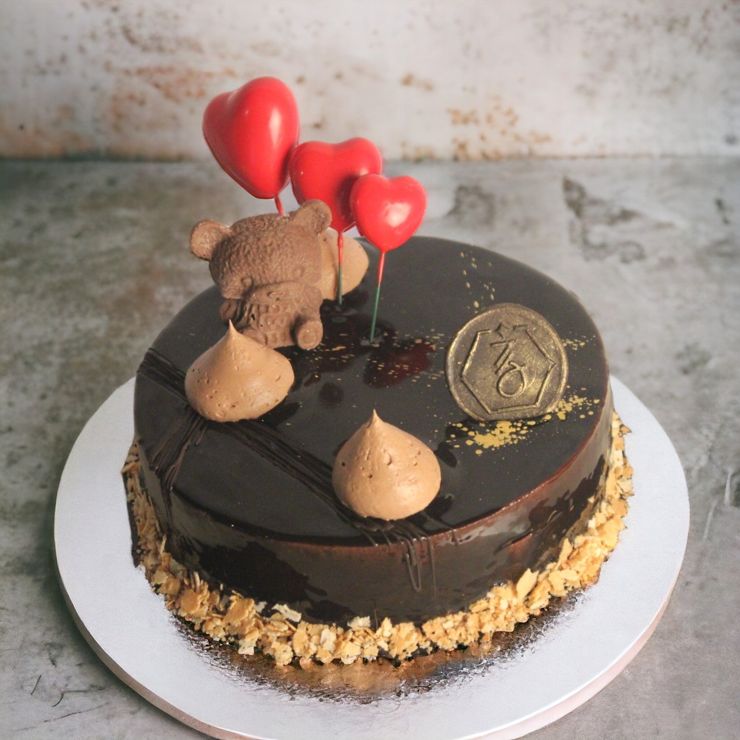 ZOROY Love special Belgian chocolate truffle cake