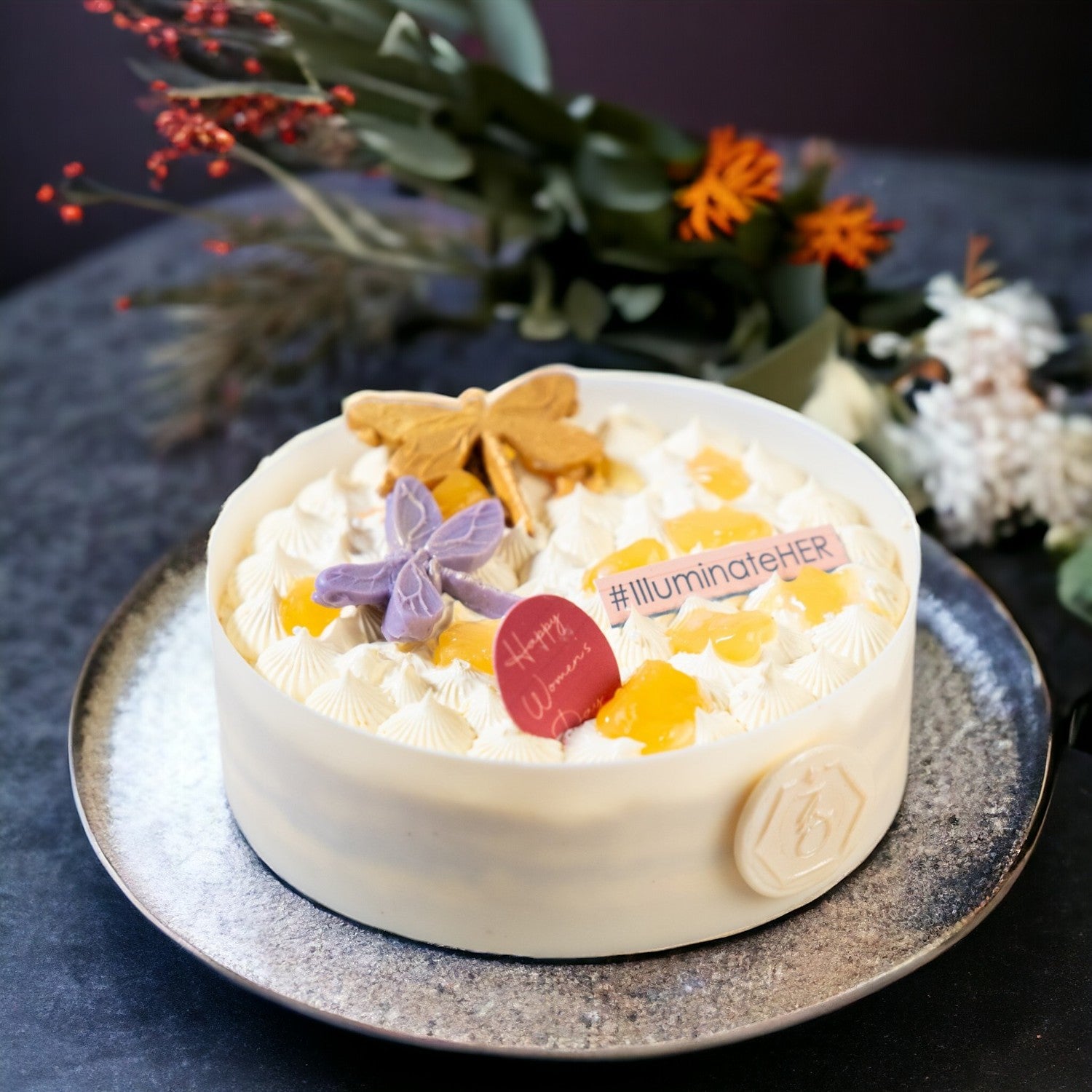 ZOROY Women's Day theme Eggless Pineapple cake