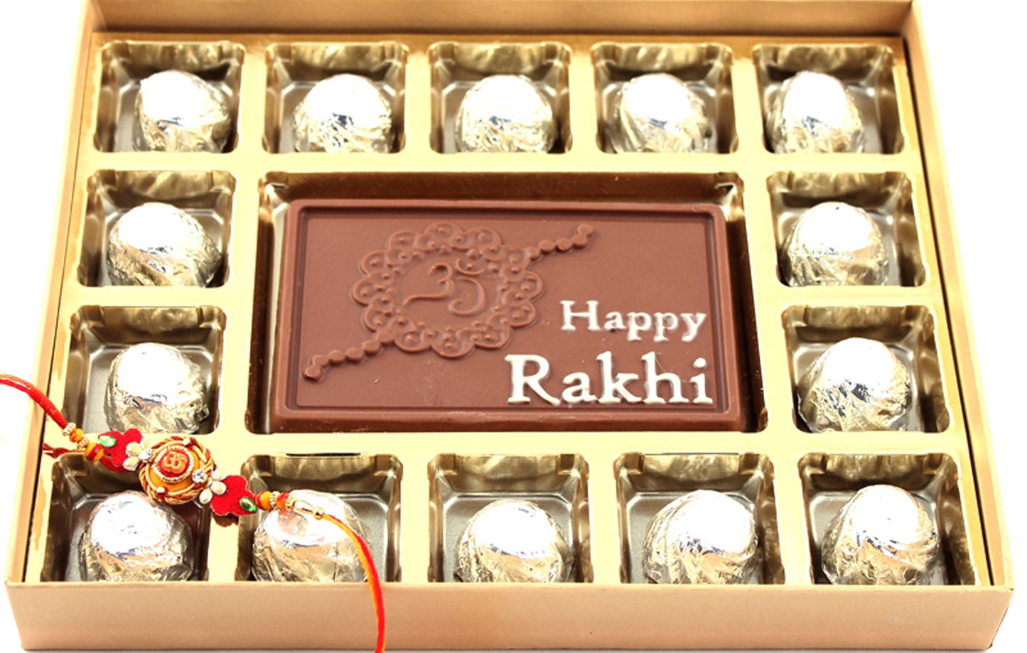 ZOROY Luxury Chocolate Rakhi Hamper for Brother Sister | Jute bag with chocolates | Dry fruits | Cookies | Rakhi chocolate | Rakhi set for Bhaiya Bhabhi | Rakhi gift combo | Rakshabandhan gift for sister | 525 Gms