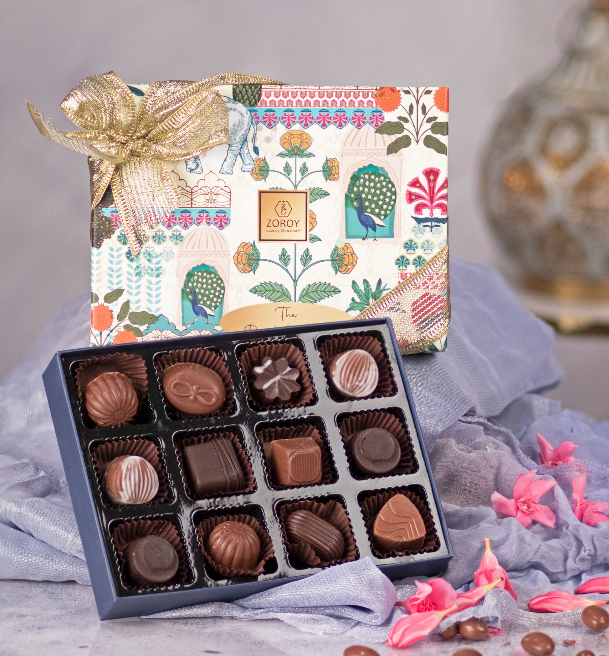 ZOROY Diwali Festive Box of 12 Assorted Chocolate