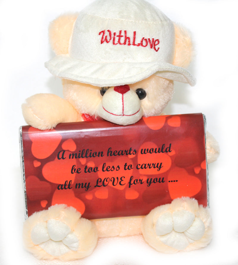 ZOROY 10 Inch Teddy with "Love" Bar