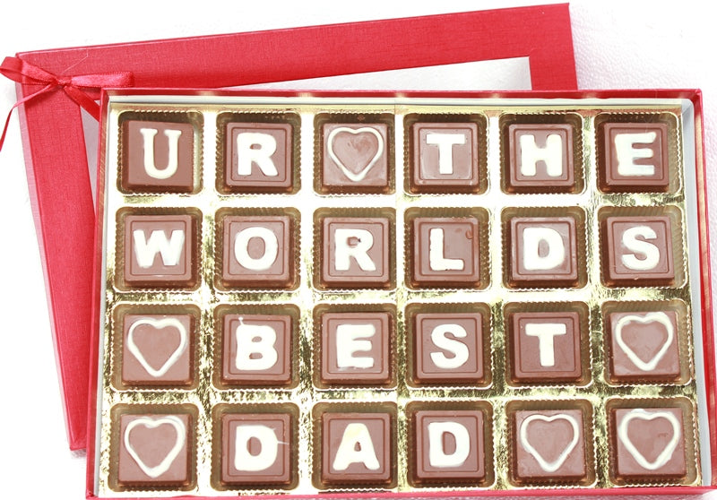 Milk Chocolate Message box for fathers Day