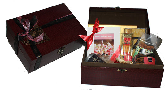 Mother's Day Leather Chest Hamper