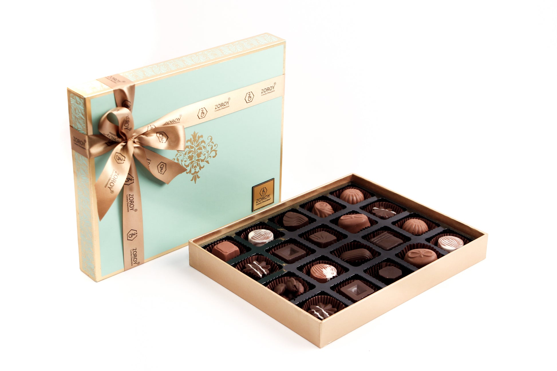 ZOROY Peacock Themed Box With 20 Assorted Delite Chocolate Gift Pack ( 220)