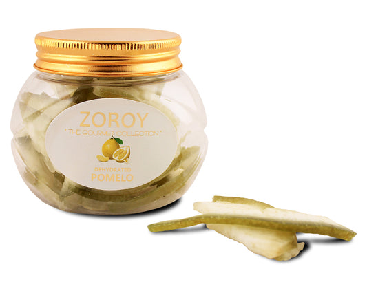 ZOROY Dehydrated Dried Pomelo Peels Fruits - 2 bottles pack of 100 gms each - 200gms