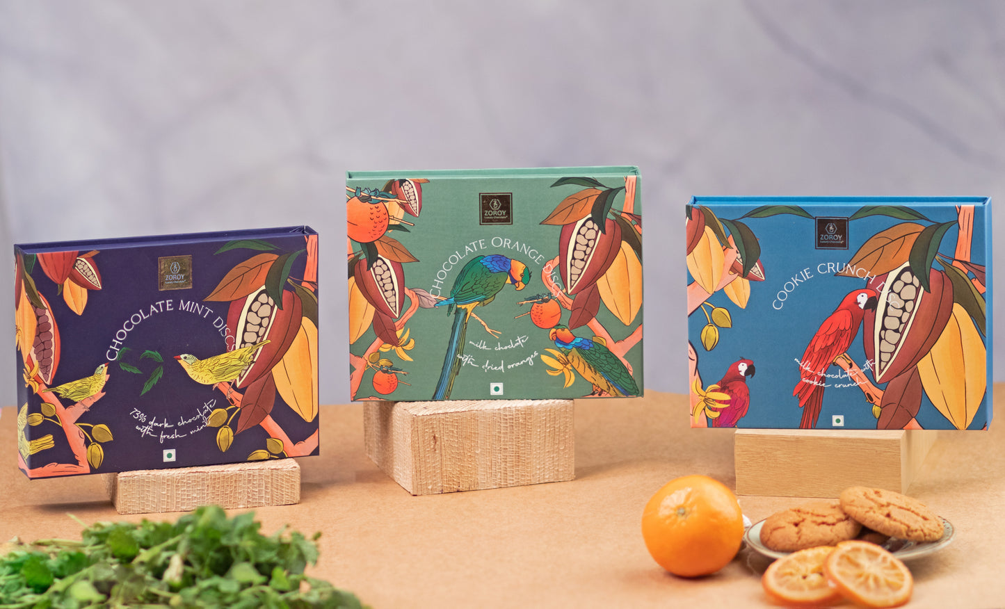 ZOROY Mint Disc with 73% Dark Chocolate | Vegan | After Dinner fresh Mint
