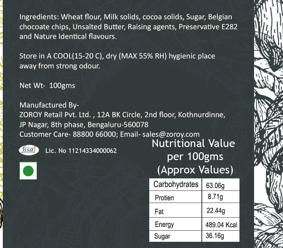 ZOROY LUXURY CHOCOLATE Regal Hamper | Tulsi Green Tea 75G | Californian Almonds 125G | Handcrafted Cookies 100G| 100% Veg