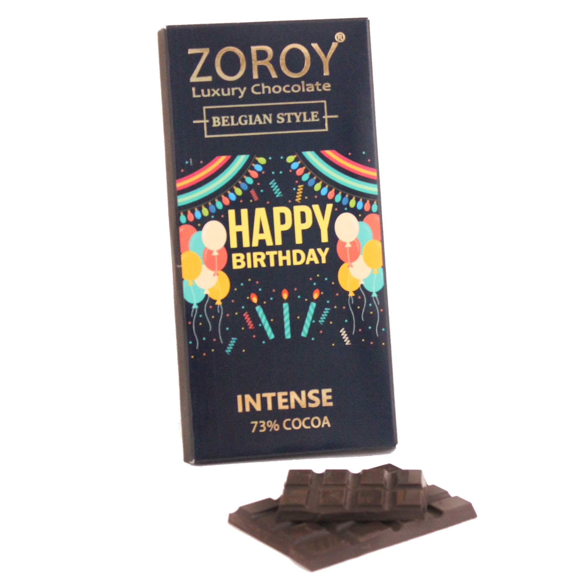 ZOROY LUXURY CHOCOLATE Pure Couverture 73% Intense Dark chocolate