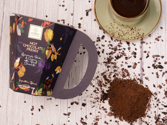 ZOROY Gourmet Premium Signature Thick Belgian style Hot Chocolate Premix | 4 servings