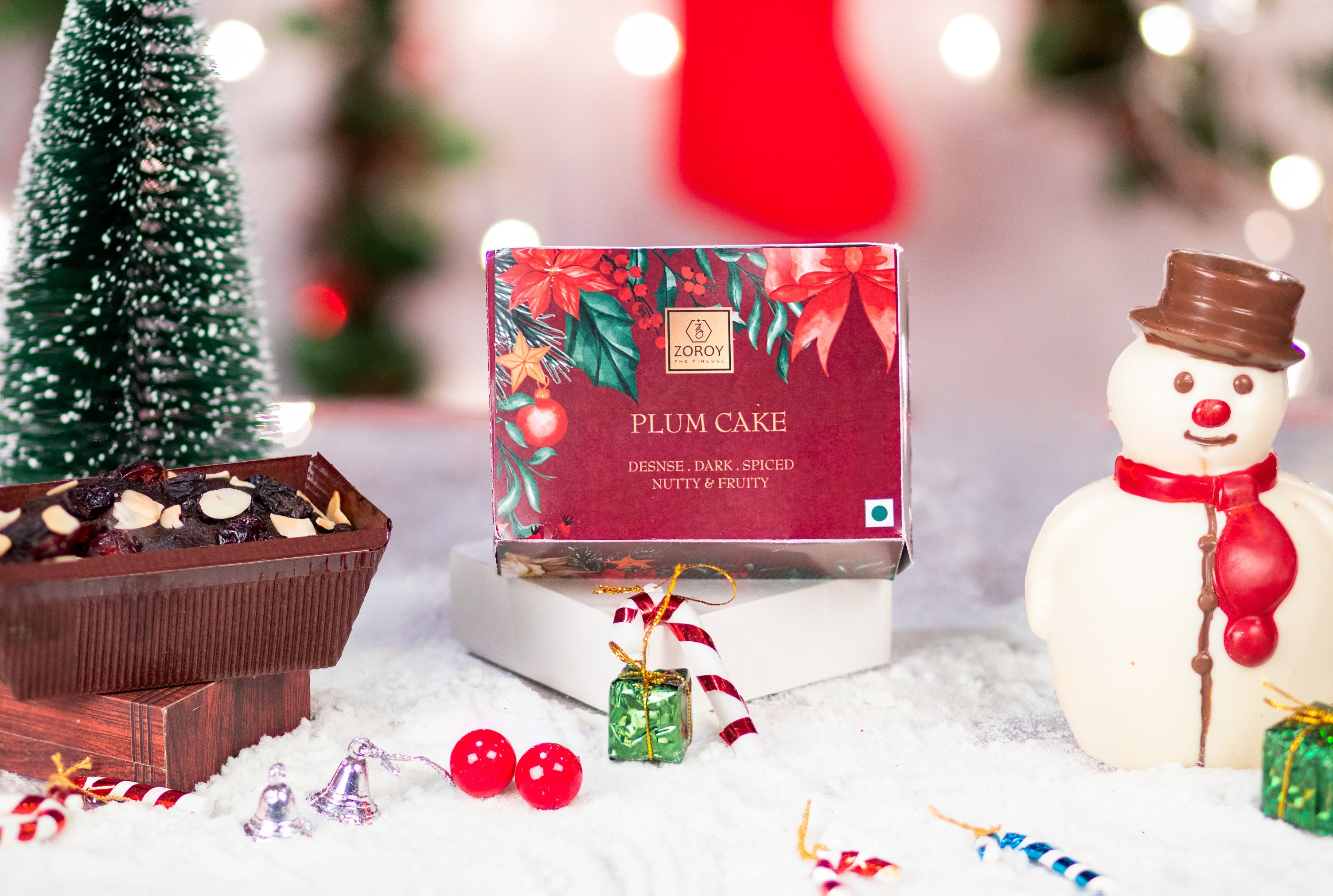 ZOROY Luxury Chocolate Carnival Hexagon Gift Hamper For Corporate Celebration Christmas & New Year Wedding | Chocolate Coated Nut | Plum cake | Belgian style bar | Candle Assorted Chocolate Combo