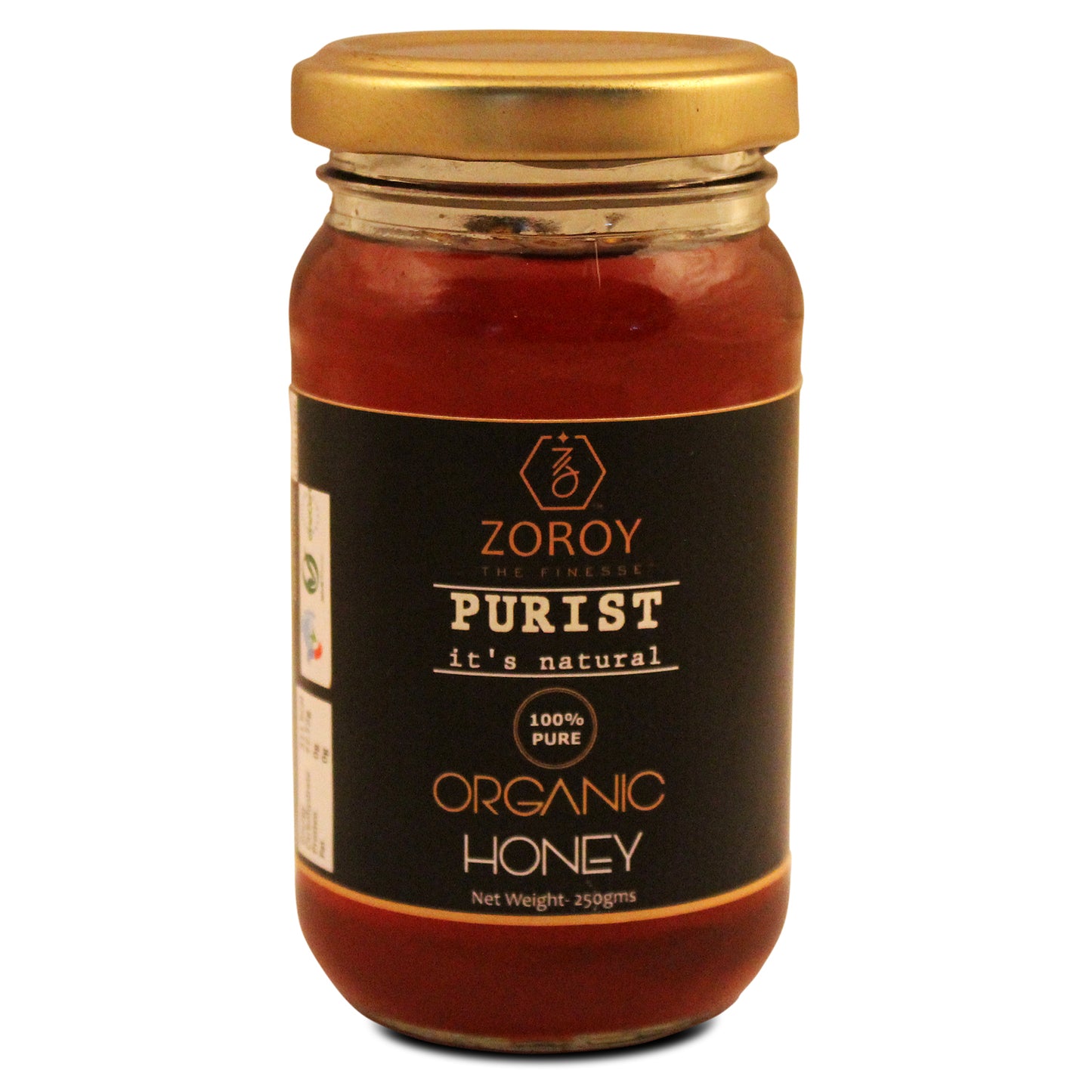 ZOROY THE FINESSE 100% Pure Honey Organic Honey cultivated from Himalyas Wild forest Honey | Best Honey for Family | Natural Honey | No Sugar adulteration | 250 Grams