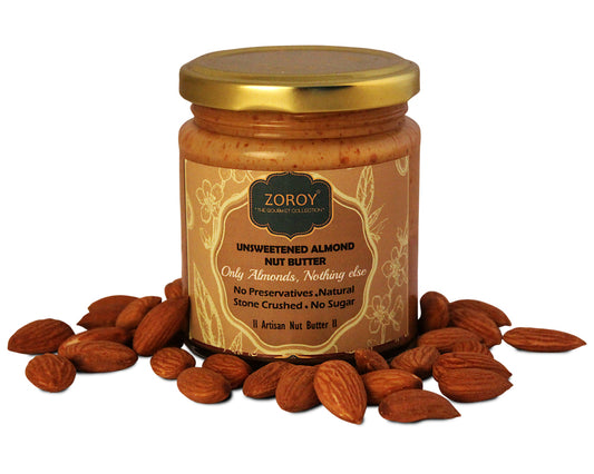 ZOROY THE FINESSE Pure Unsweetened Natural Creamy Almond butter