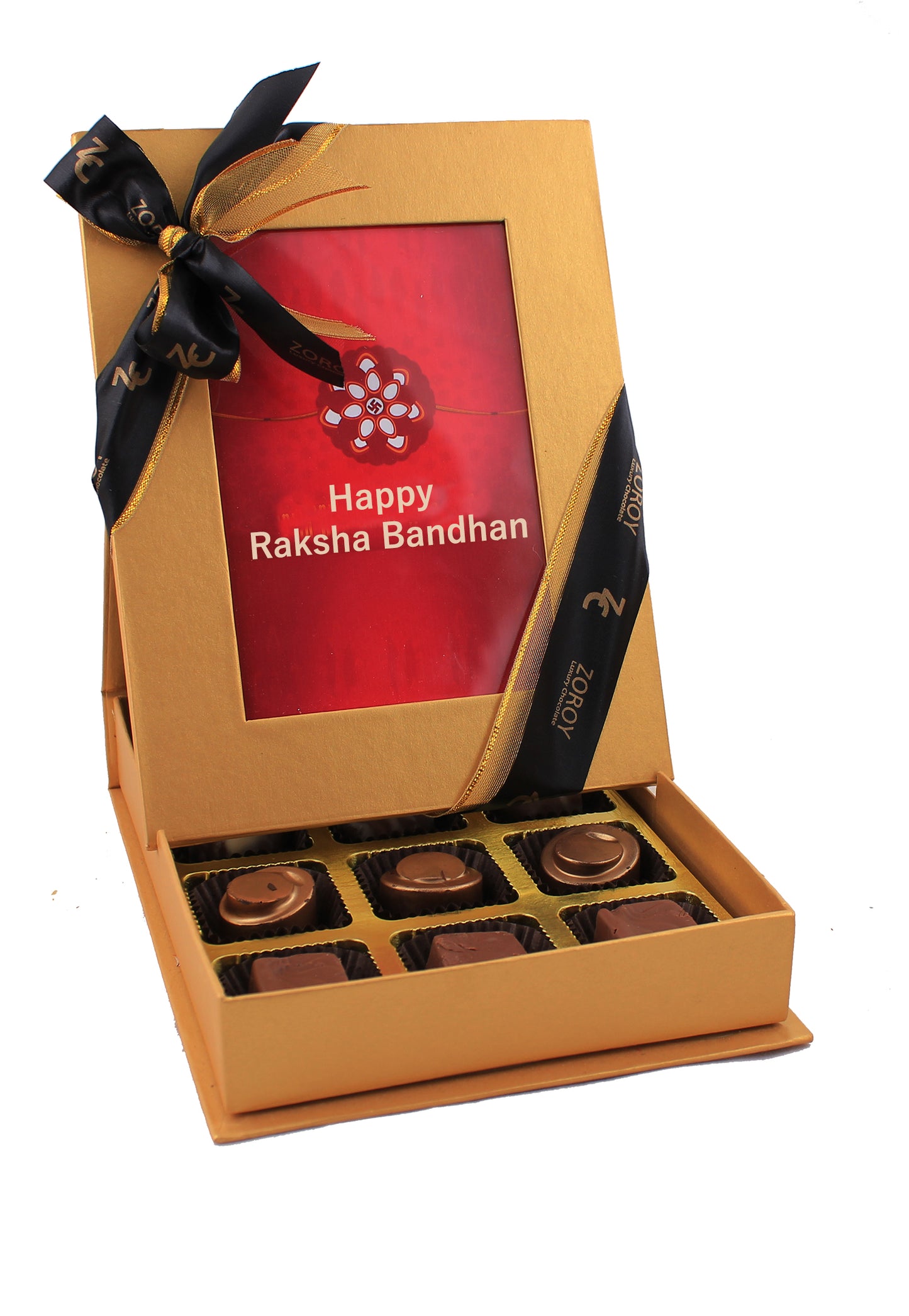 ZOROY Luxury Chocolate Rakhi Chocolate Gift for Brother | Photo Frame Box | Rakhi Gift for Brother and Bhabhi | Rakhshabandhan gift for sister| Rakhi gift combo | rakhi chocolate pack |Contains Rakhi