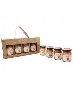 ZOROY Luxury Chocolate Christmas Jute Briefcase Gift Hamper Combo for Corporate Celebration Xmas Family Box Belgian style pure chocolate bars dehydrated fruits plum cake drinking chocolate nut butter